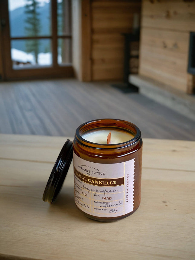 NEW Bougie parfumée Orange Cannelle - 200g