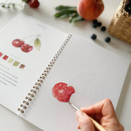 Cahier d'aquarelle Fruits