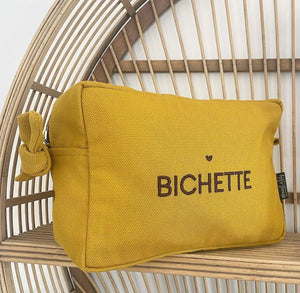 Trousse de toilette brodée Bichette