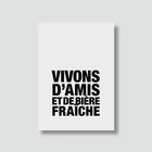 Carte Amis et Bière fraiche (avec enveloppe)