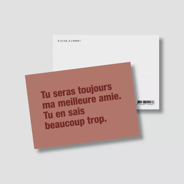 NEW Carte Meilleure amie (avec enveloppe)