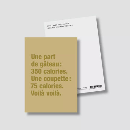 NEW Carte Anniversaire coupette (avec enveloppe)
