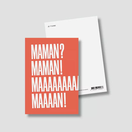 Carte Maman Maman ? (avec enveloppe)
