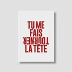 Carte Love Tu me fais tourner la tête (avec enveloppe)