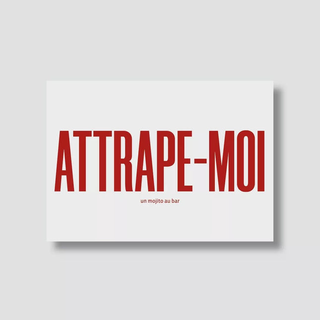 NEW Carte Attrape moi (avec enveloppe)