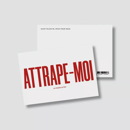 NEW Carte Attrape moi (avec enveloppe)