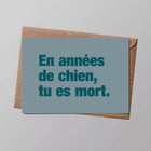 NEW Carte Année chien (avec enveloppe)