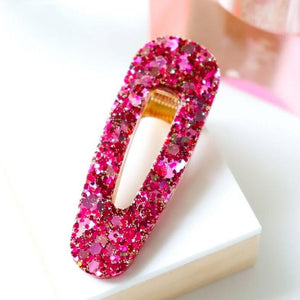 NEW Barrette triangle paillettes Pinky