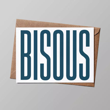 Carte Bisous (avec enveloppe)