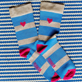 NEW Chaussettes Georgette Rayures Lurex Frangin Frangine