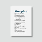 Carte Papa - carte à cocher (avec enveloppe)