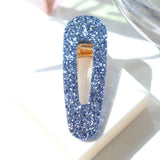 NEW Barrette triangle paillettes Bleu céleste