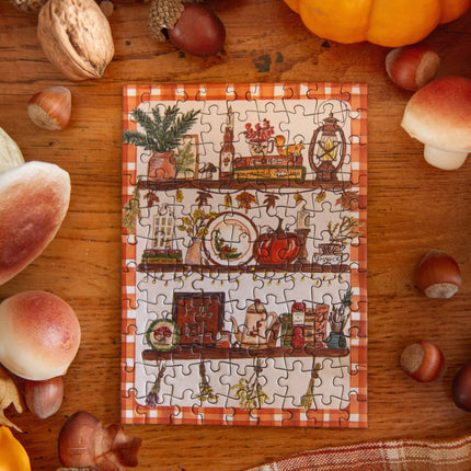 NEW Mini Puzzle Etagère d'Automne