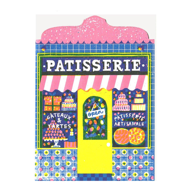 Carte découpée Pâtisserie