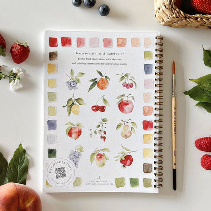 Cahier d'aquarelle Fruits
