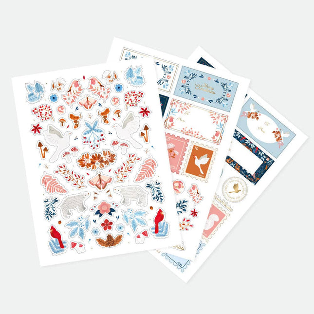 NEW Stickers Hiver blanc