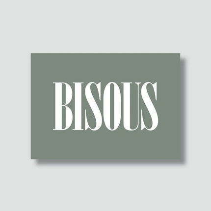 Carte Bisous (avec enveloppe)