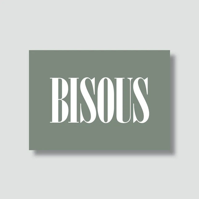 Carte Bisous (avec enveloppe)