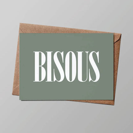 Carte Bisous (avec enveloppe)