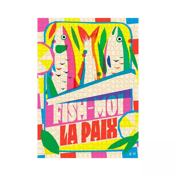 NEW Puzzle Fish moi la paix - Piece & love