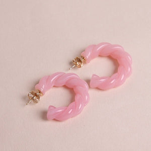 NEW Boucles d'oreilles Roma Baby pink - Waekura