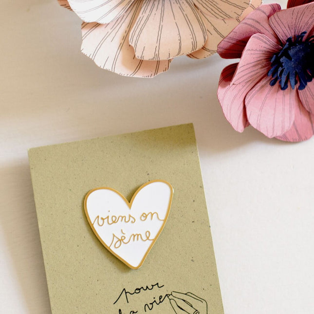 Pin’s Viens on sème