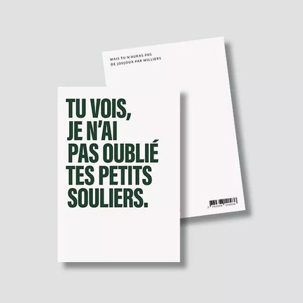 NEW Carte Petits souliers (avec enveloppe)