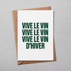 NEW Carte Vive le vin d'hiver (avec enveloppe)