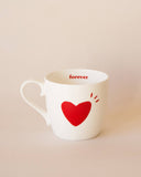 Le mug Family forever en porcelaine - rouge