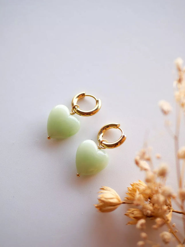 NEW Boucles d’oreilles Charlie (vert pastel)