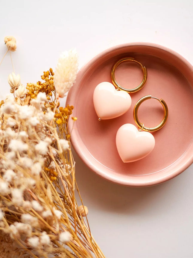 NEW Boucles d’oreilles Maxi Charlie (rose pastel)