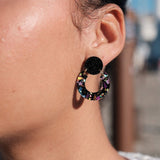 NEW Boucles d’oreilles Georgette - noir Terrazzo