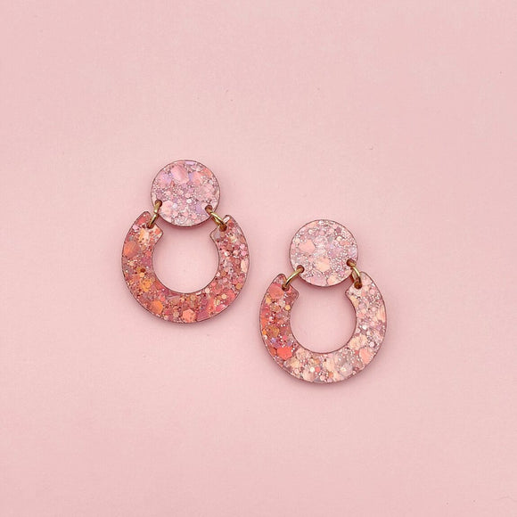 NEW Boucles d’oreilles Georgette - rose