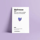 Pin's Cœur rayé bleu - Maîtresse