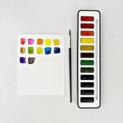Palette d'aquarelles 12 couleurs