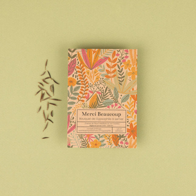 Merci beaucoup - Sachet de graines de Gypsophile
