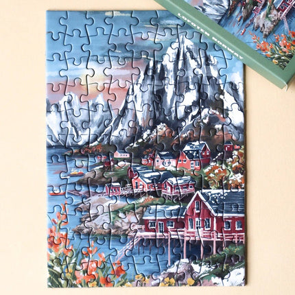 Mini-puzzle Lofoten Norvège - 99 pièces