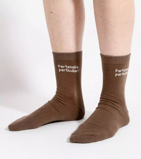 Chaussettes Partenaire particulier Marron - L’avangardiste