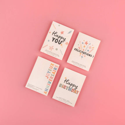 NEW Sachet de graines Joyeux Anniversaire (fleurs des champs)