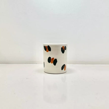 NEW Bougie céramique émaillée léopard - Cacao, vanille, patchouli