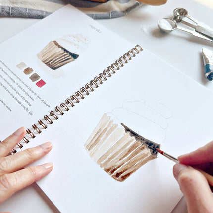 NEW Cahier d'aquarelle Pâtisserie