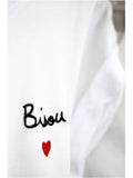 T shirt blanc Bisou Mathilde Cabanas x Balzac Paris