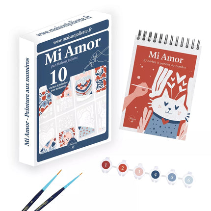 Kit de cartes à peindre Mi amor