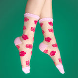 Chaussettes transparentes Hibiscus Coucou Suzette