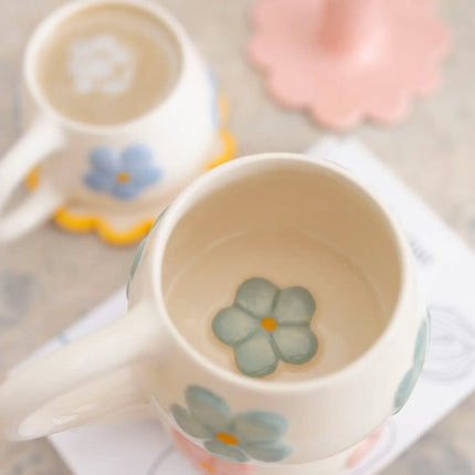 Tasse en céramique Blomma Bleu (300 ml)