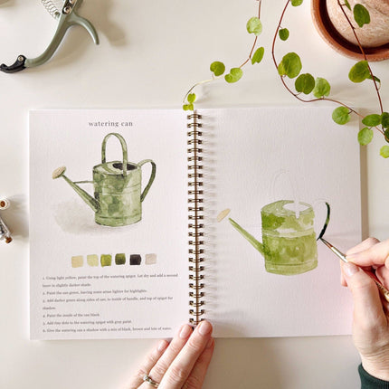 Cahier d'aquarelle Jardin
