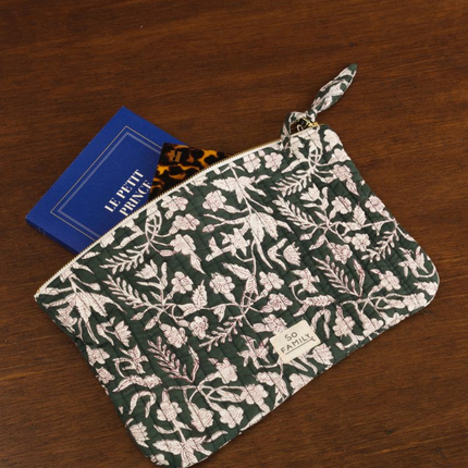 Grande pochette Calcutta Green