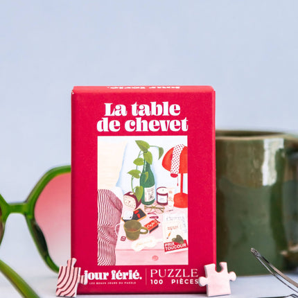 Mini Puzzle La table de chevet (100 pièces)