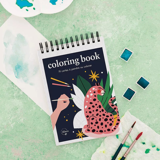 NEW Carnet de coloriage A6 - Wild
