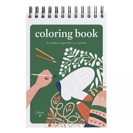 NEW Carnet de coloriage A6 - Noël